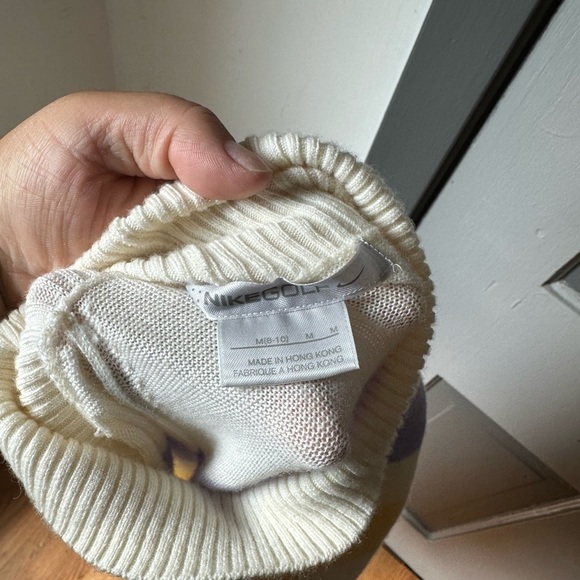 Nike Golf Cream and Yellow Turtleneck Sweater - Picture 3 of 3